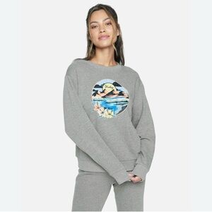 Hurley heather grey woman’s sweater size large new